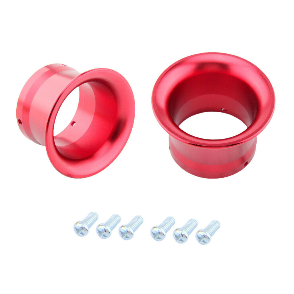 2X 2" Air Intake Filter Velocity Stacks Aluminum Funnel Set for PWK24 PWK26