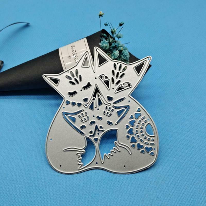 Cat Metal Cutting Die Creative Animal Shape Embossing Template Cutting Stencil
