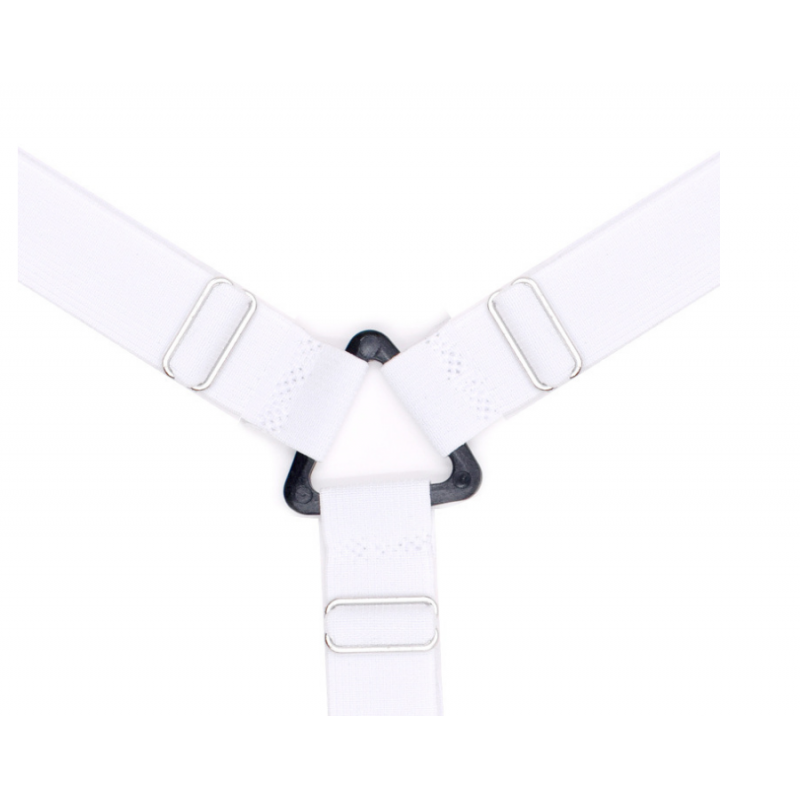 8 Pieces 3-Heads White Bed Sheet Holder Strap Clip Blankets Sheet Gripper Garter