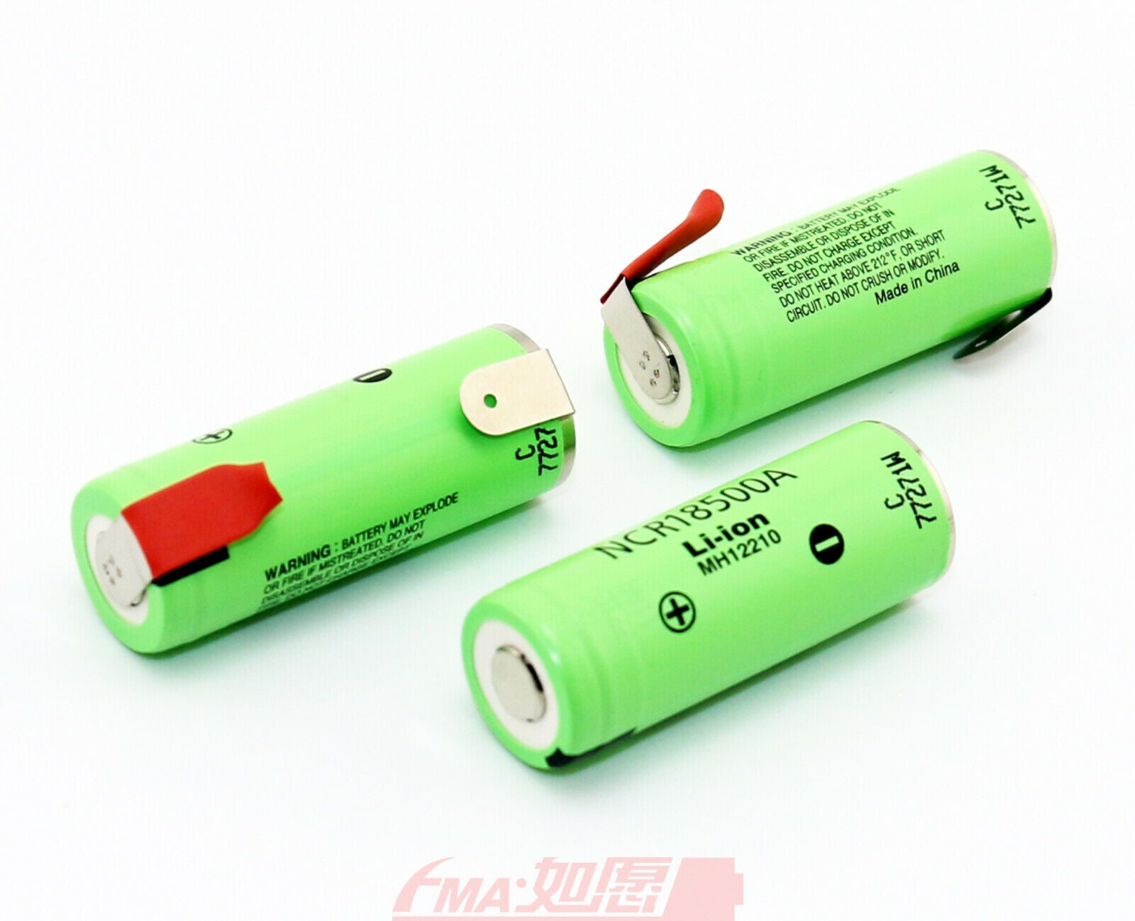 2x Flashlight Camera EOS 18490 18500 Li-ion Battery 3.6V 2040mAh by Japan cell