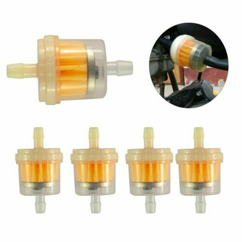 20PCS Motor Inline Gas Oil Fuel Filter Small Engine For 1/4'' Line 6-7mm Hose