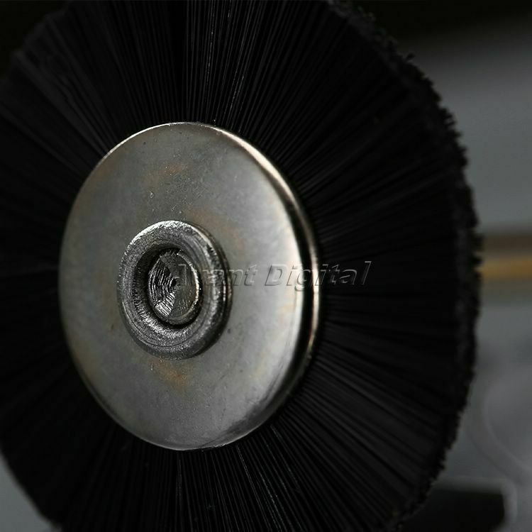 5x 25mm Nylon Bristle Flat Wheel Wire Brush 1/8" Shank Grinder Power Rotary Tool