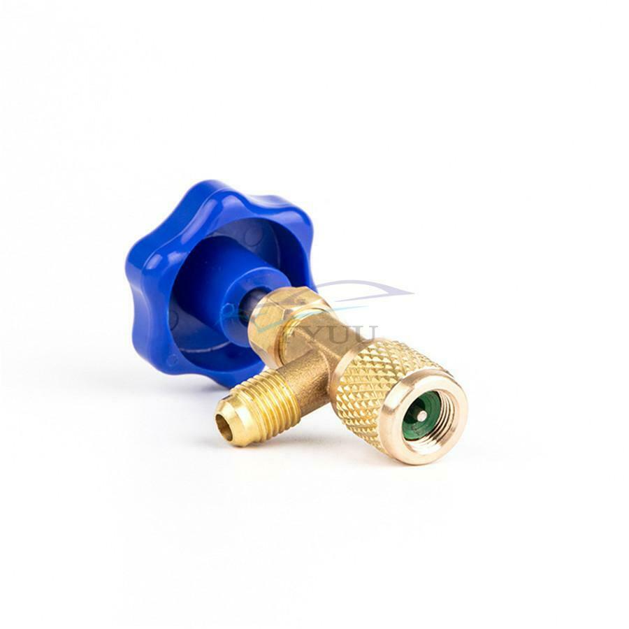 2PCS Car Air Conditioning Refrigerant Opener R134a A/C 1/2" Distributor Adapter