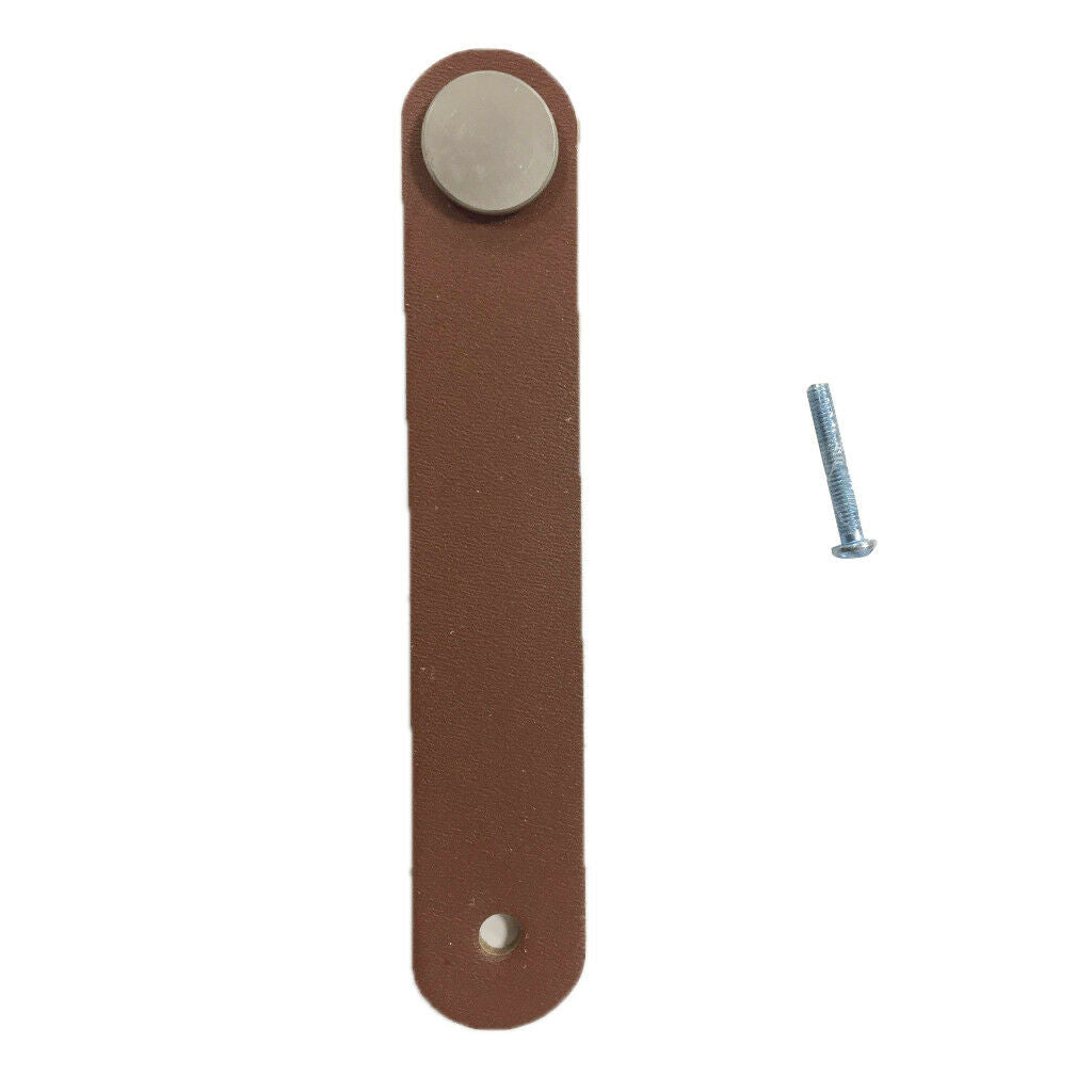 8x Leather Door Handles knob For Cupboard Drawer Pull Knob Furniture Decor