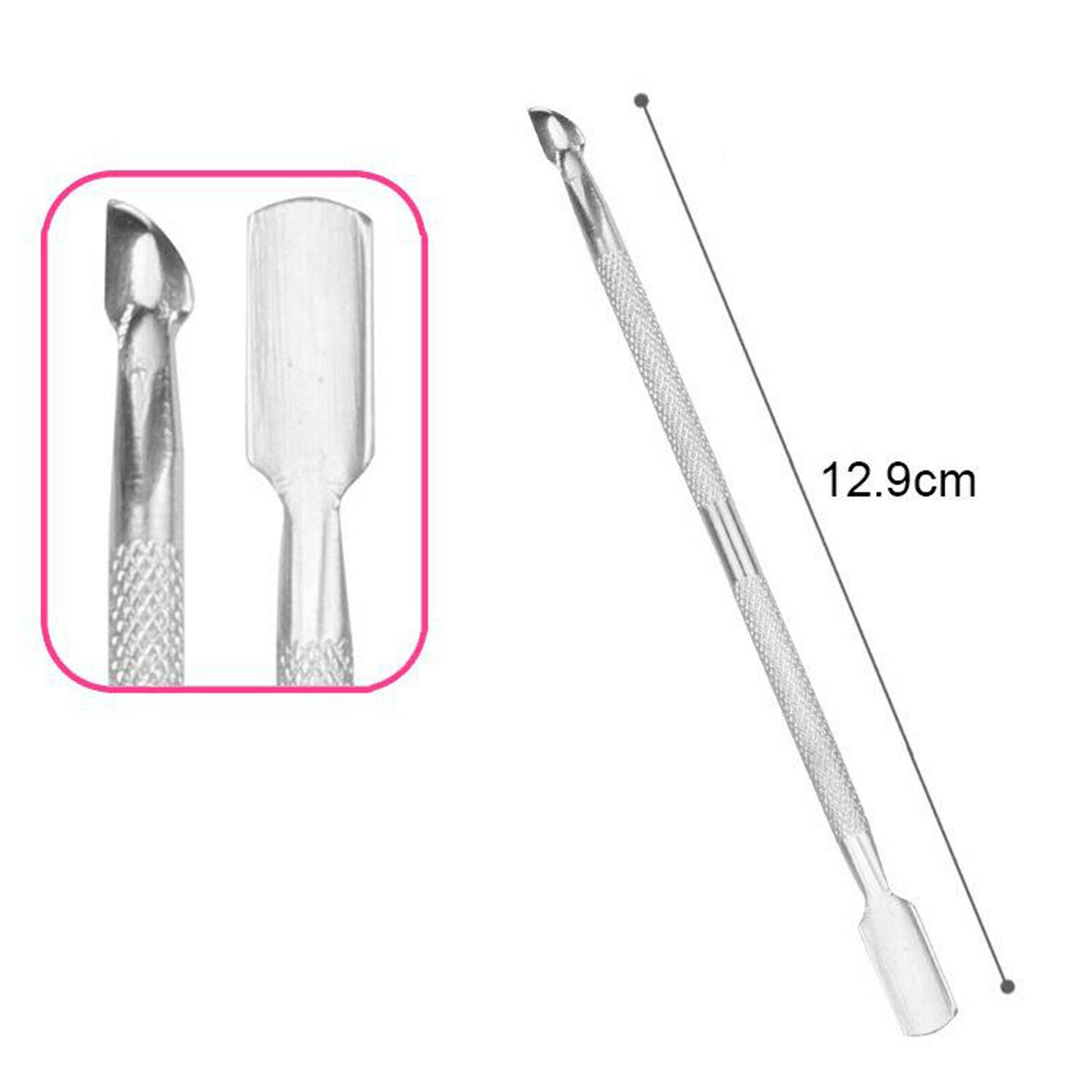 4Pcs Nail Art Cuticle Nipper Nail Clipper Cutter Spoon Nail File Tool Set