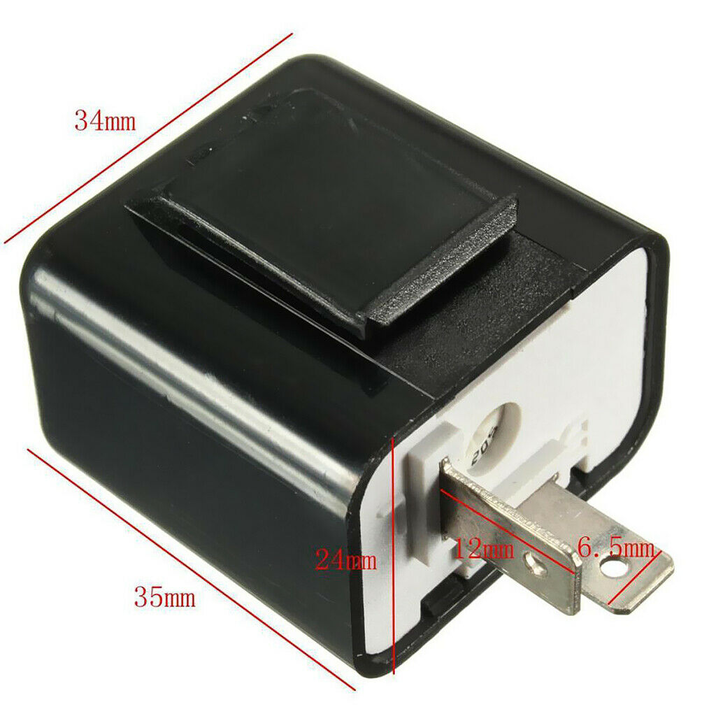2PCS Motorcycle 12V 2-Pin Turn Signal LED Flasher Blinker