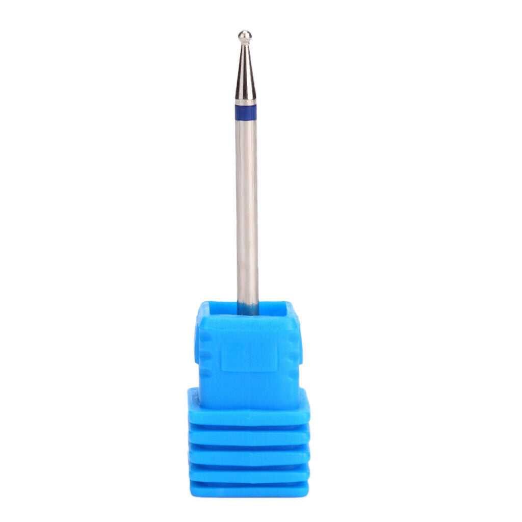 6x Nail Drill Bits Ball Head 3/32" Diamond Cuticle Clean Electric Files Bits