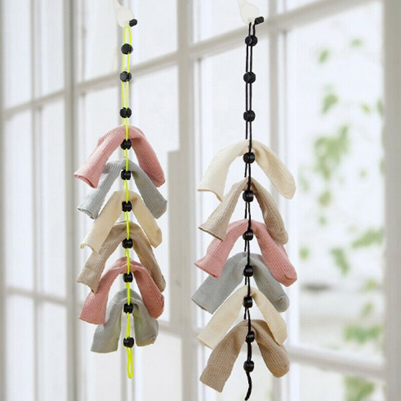 1Pc Sock Organizer Home Socks Hanging Rope Multifunctional Drying SocksA_.l8