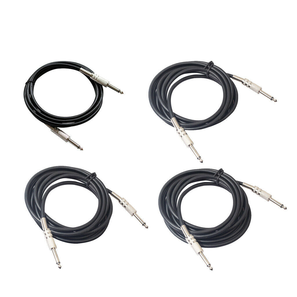 Instrument Cable 1/4inch Straight to Straight for Electric Guitar 180cm