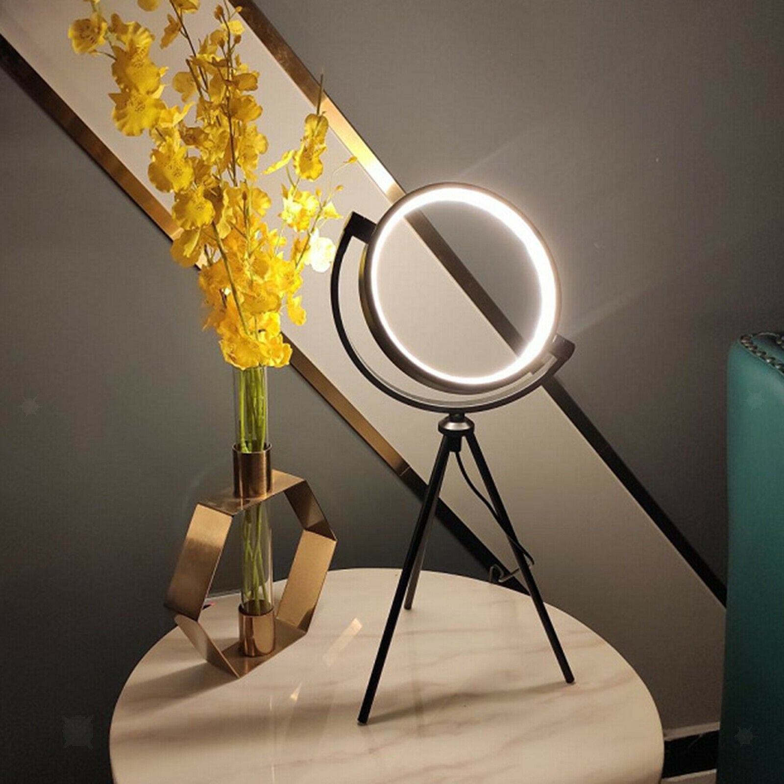 10" LED Ring Light with Stand Dimmable Desk Video Makeup Photography Makeup