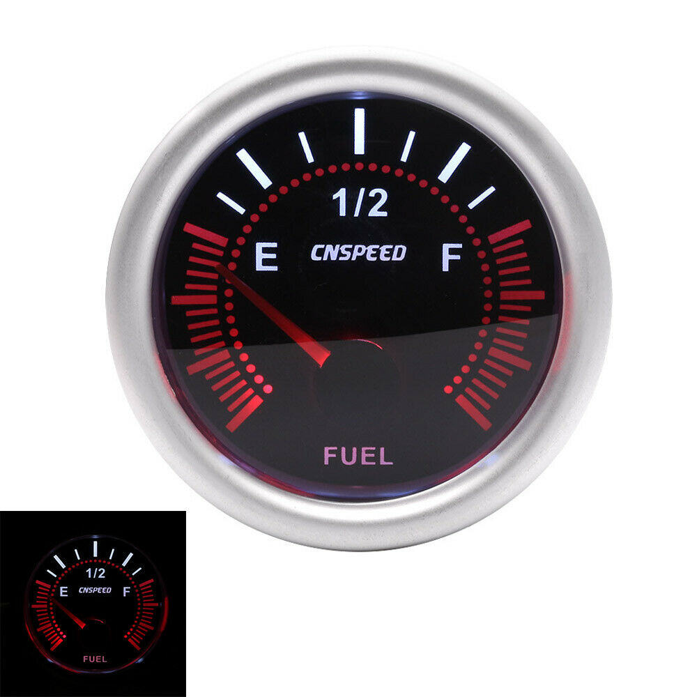 2â€³ 52mm LED Car SUV Pickup Pointer Fuel Level Gauge Meter With Sensor E-1/2-F