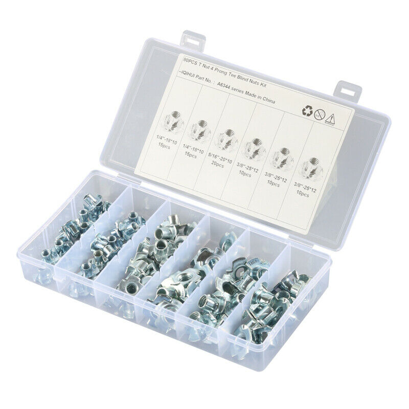 Galvanized Inch Size 1/4 5/16 3/8 Four-Claw Nut Barbed Non-Slip Four-Corner Nail