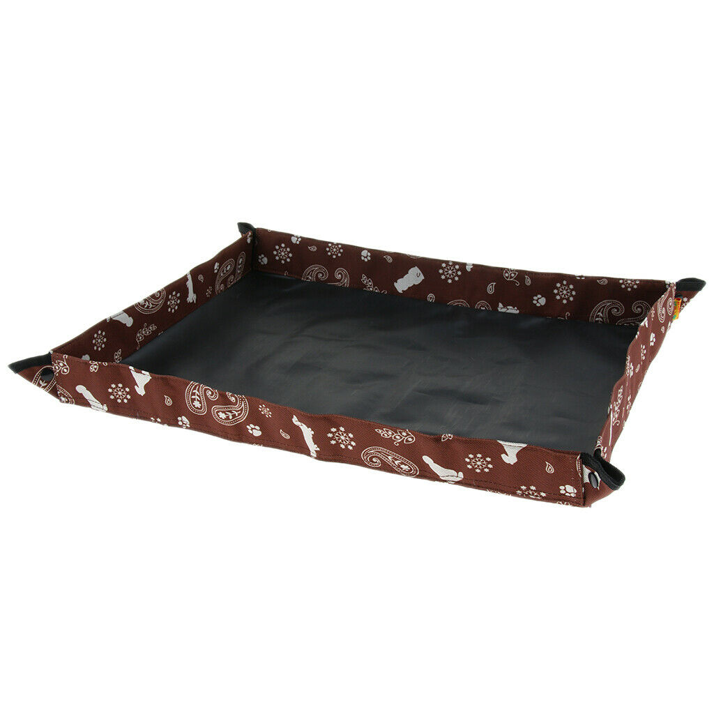 Travel Cat Litter Tray Collapsible Portable Pet Puppy Toilet Coffee L