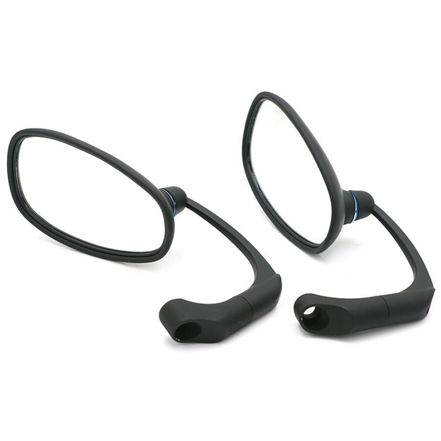 Universal Motorcycle L-bar Retro Oval Rearview Side Mirror For GN/ CG Cafe Racer