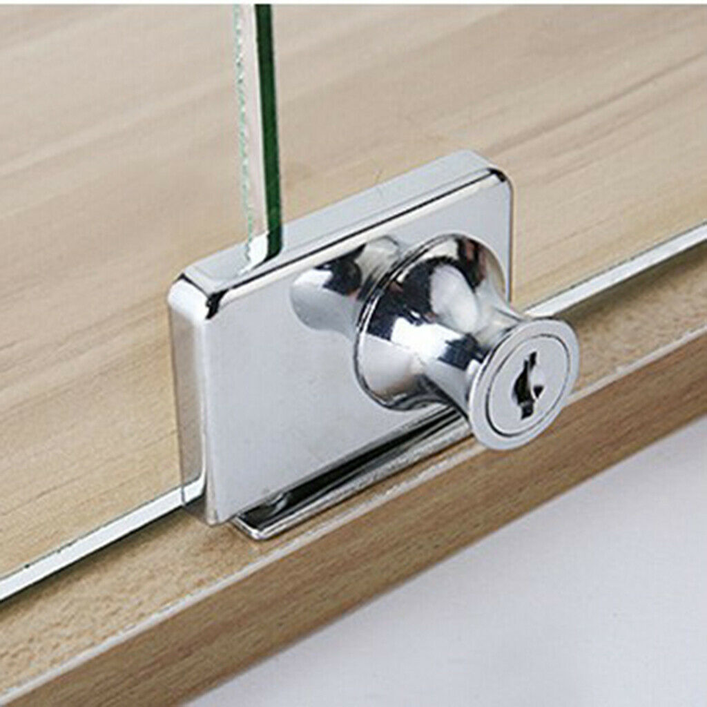 Heavy Duty Display Cabinet Showcase Lock Glass Door Lock  35x32mm A