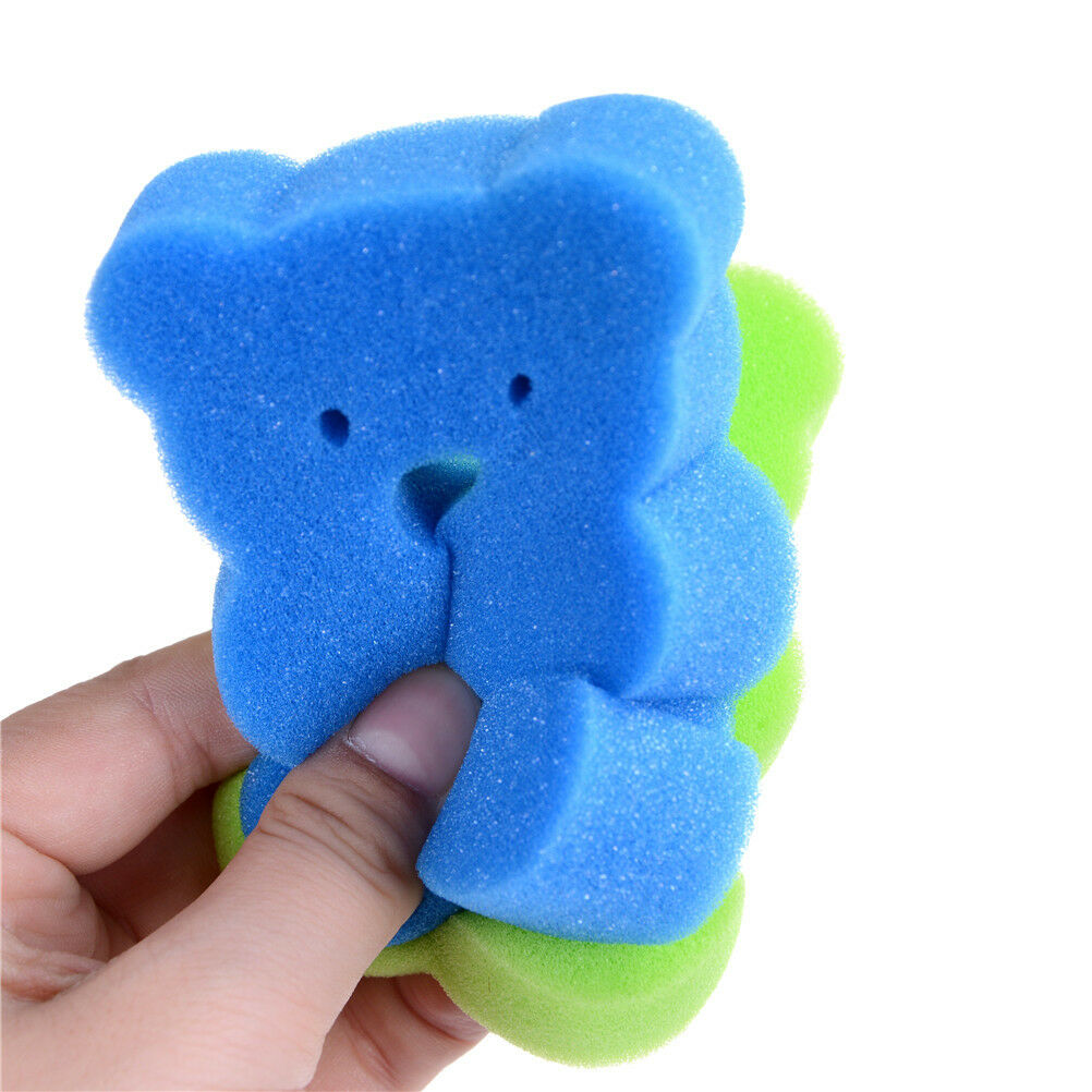 3X Baby Kids Newborn Bath  Brush Soft Pure Cotton Bath Foam Rub Shower Sp.l8