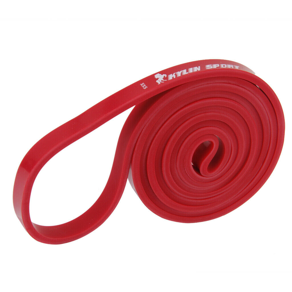 Red & Black Resistance Bands Loop Strength Training Fitness Yoga Pilates