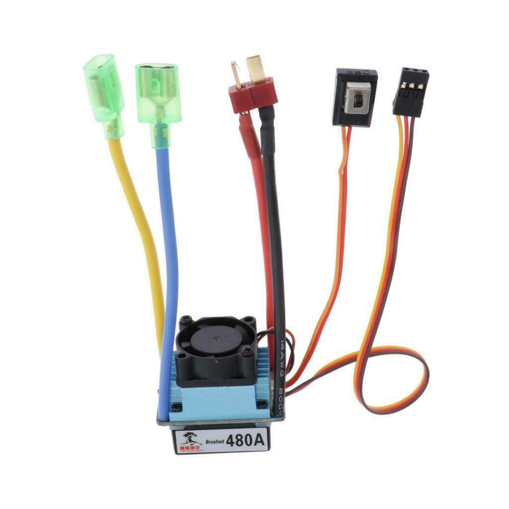 2 lot 480A 2-4S Speed Controller Brushed ESC for 540/550/775 Motor T Plug