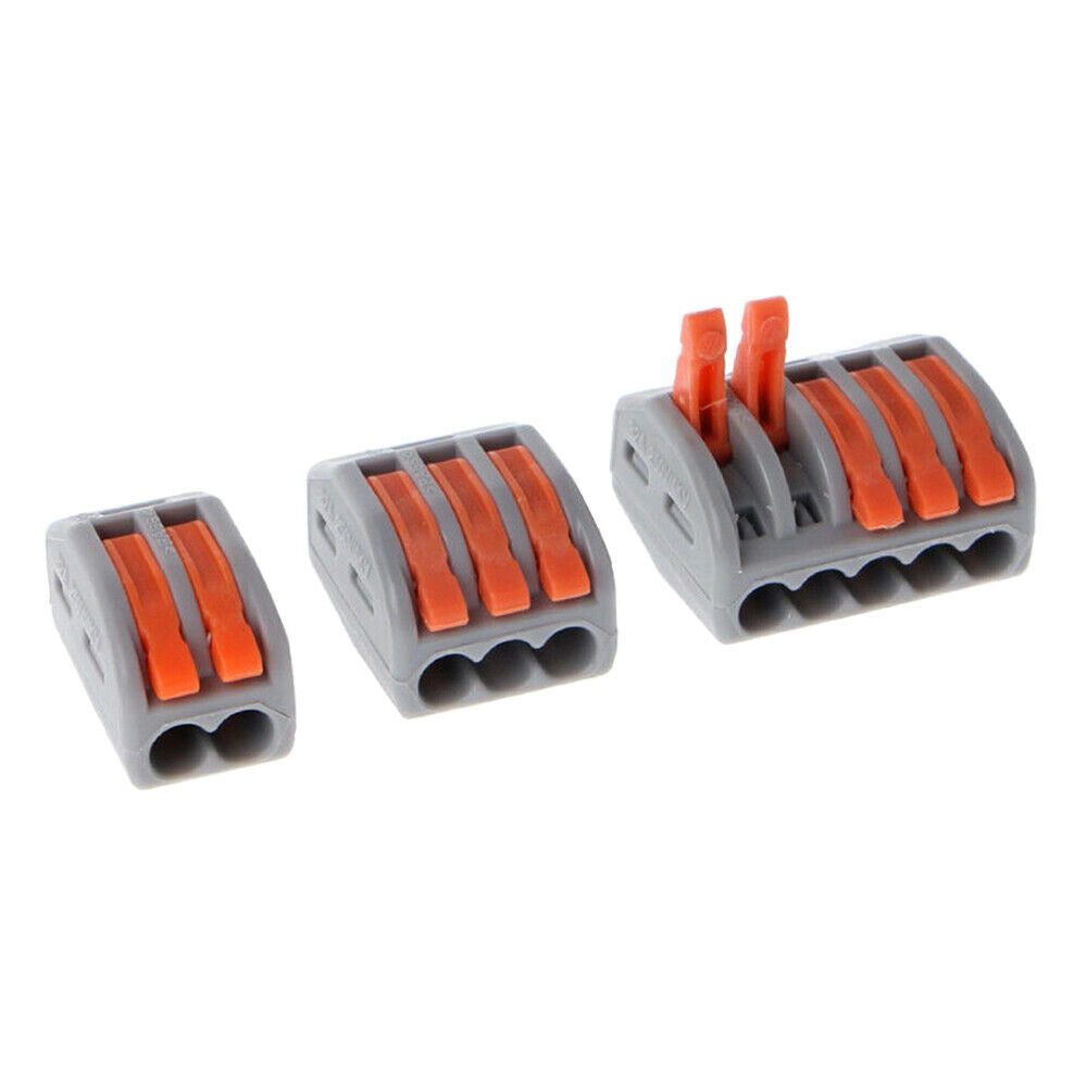60Pcs Electrician Electrical Soft and Hard Wire Quick Connector Terminal Block