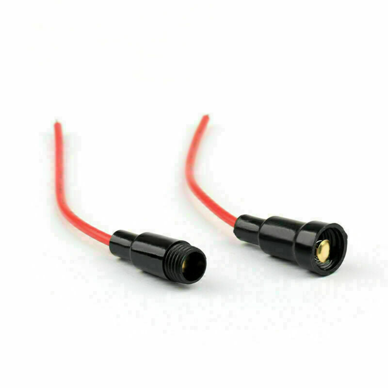 40Pcs 5x20mm AGC Fuse Holder Case In-line Screw Type With 20 AWG Wire Cable CA