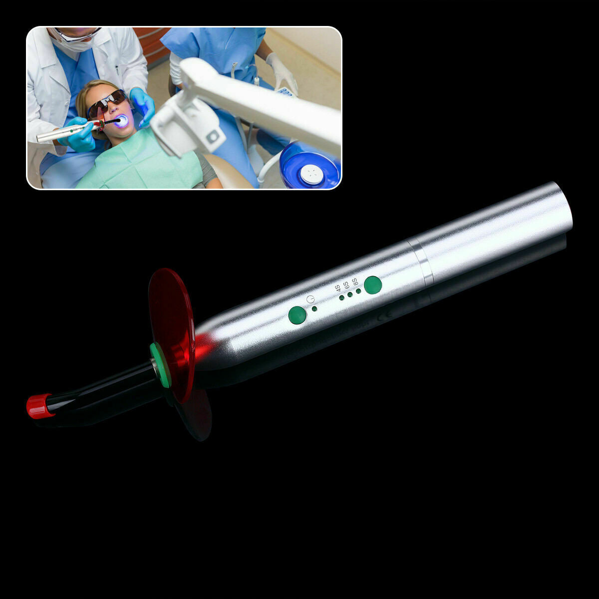 Dental Wireless Lamp High Power 2700mw/c㎡ LED Curing Light No Vibration YS-C USA