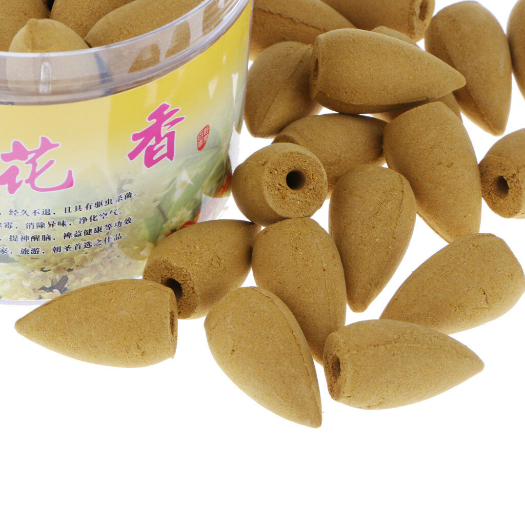 Tower Incense Smoke Bullet Incense Cones Backflow Aromatherapy_Osmanthus