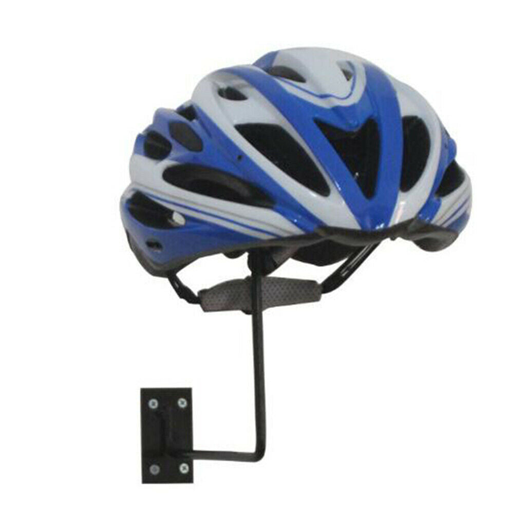 2pcs Metal Wall Mounted Helmet Display Holder Stand Coats Hat Rack Hanger