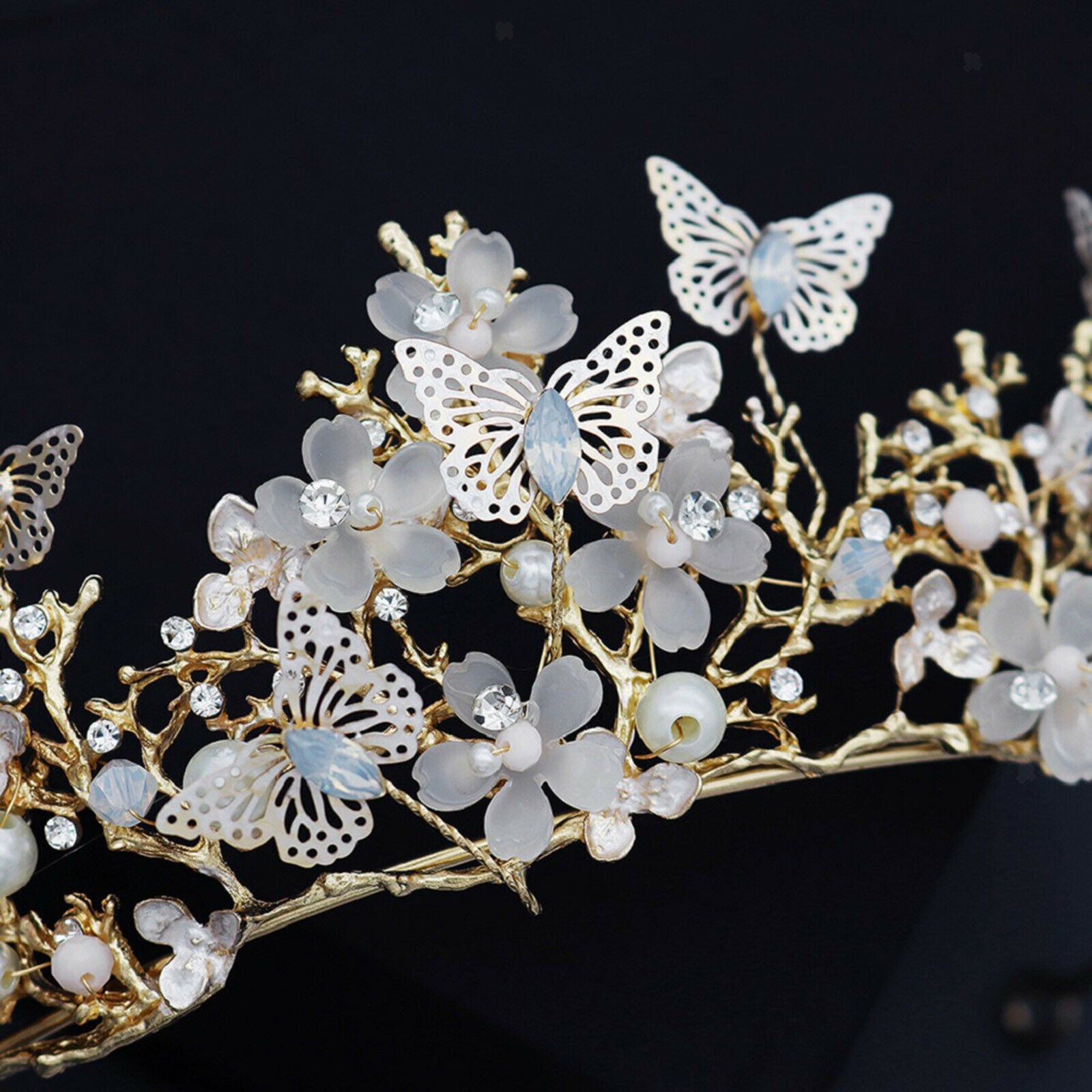 Lovely Crown Headband Crystal Quinceanera Crown Wedding Tiaras Party Prom