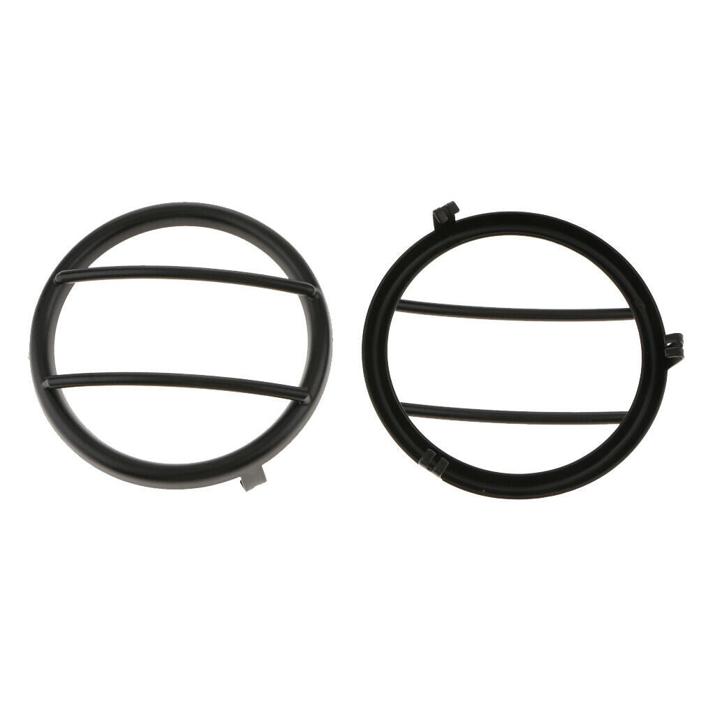 2 Pieces Car Turn Signal Light Cover Frame For Jeep Wrangler 2007-2018 Black