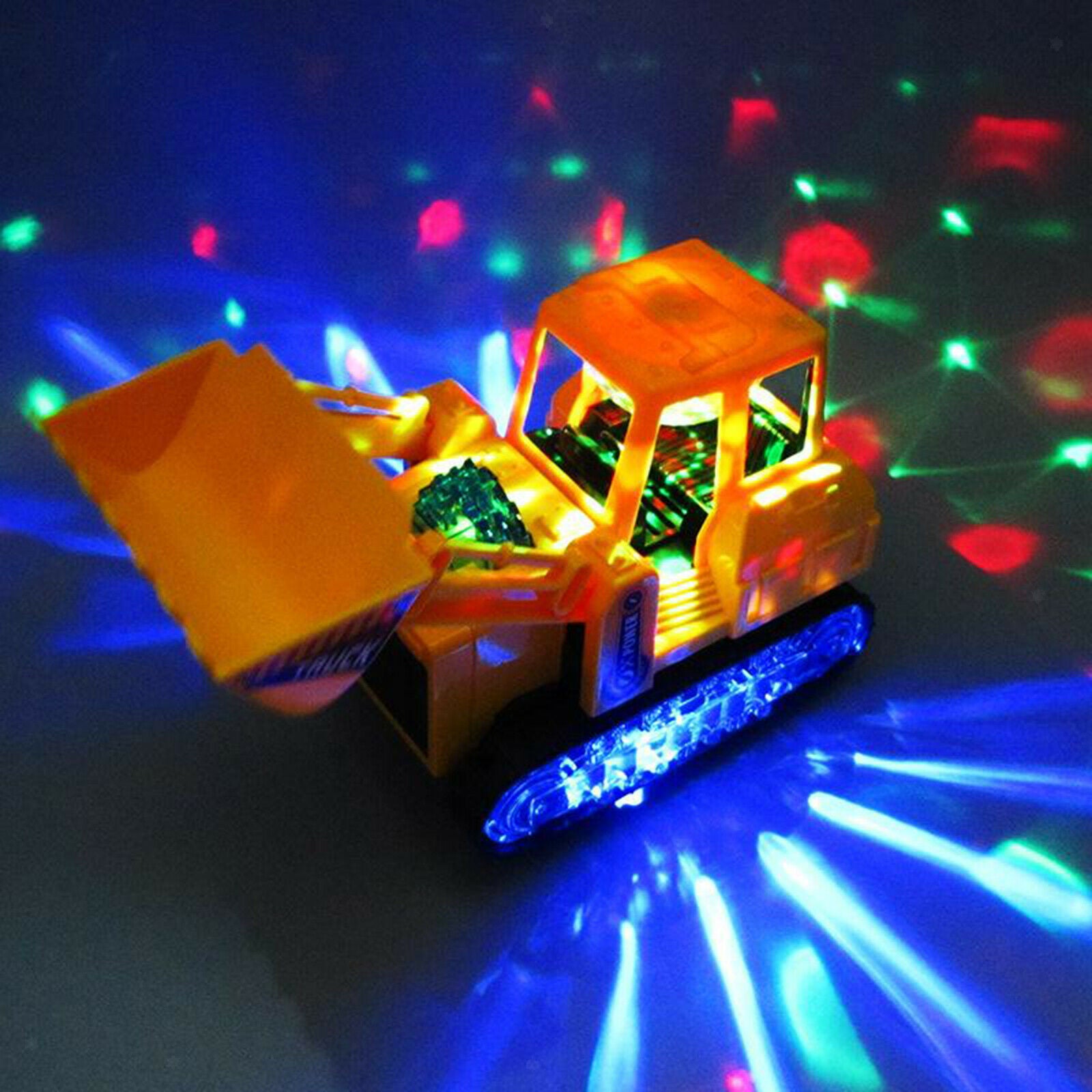 LED Musical Electric Construction Vehicle Bulldozer Truck For Children Aged 3+