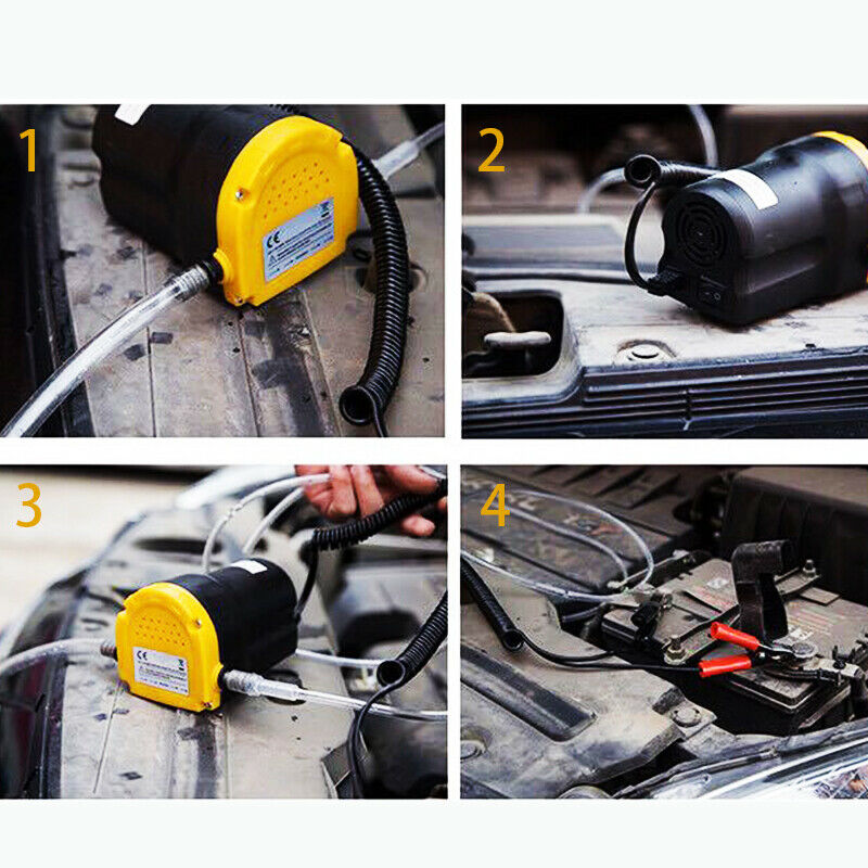 12V Electric Car Oil Pump Crude Oil Fluid Pump 60W Extractor Transfer Engine