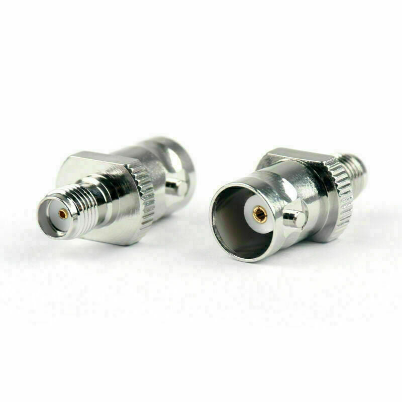 1x Coaxial SMA Female To BNC Female Plug Antenna RF Connector Nickel Plated  CA