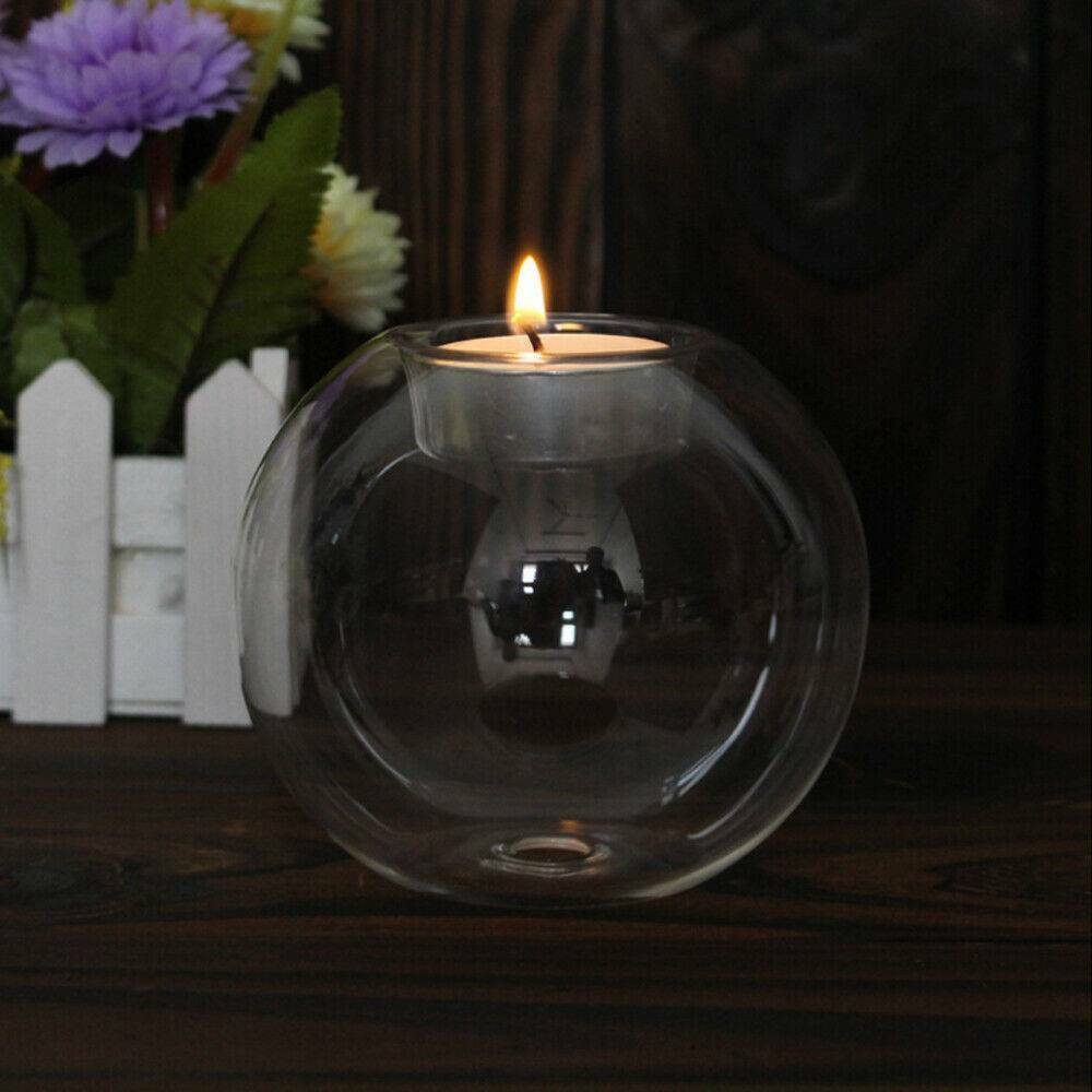HOT Crystal Glass Candle Holder Wedding Bar Party Dinner Decor Candlestick US