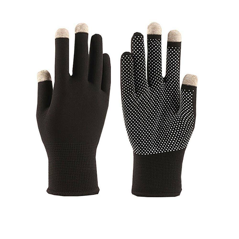 1 Pair Elastic Anti-skid Wrist Gloves Thin Sun Protection Sport Touch Screen ~