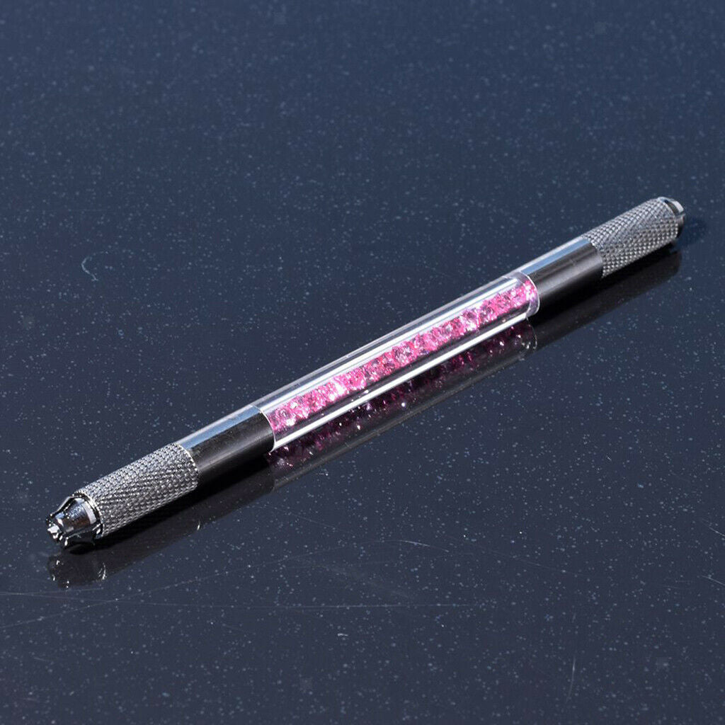 Manual Eyebrow Tattoo Pen Permanent Makeup + 50Pieces Microblading Needles