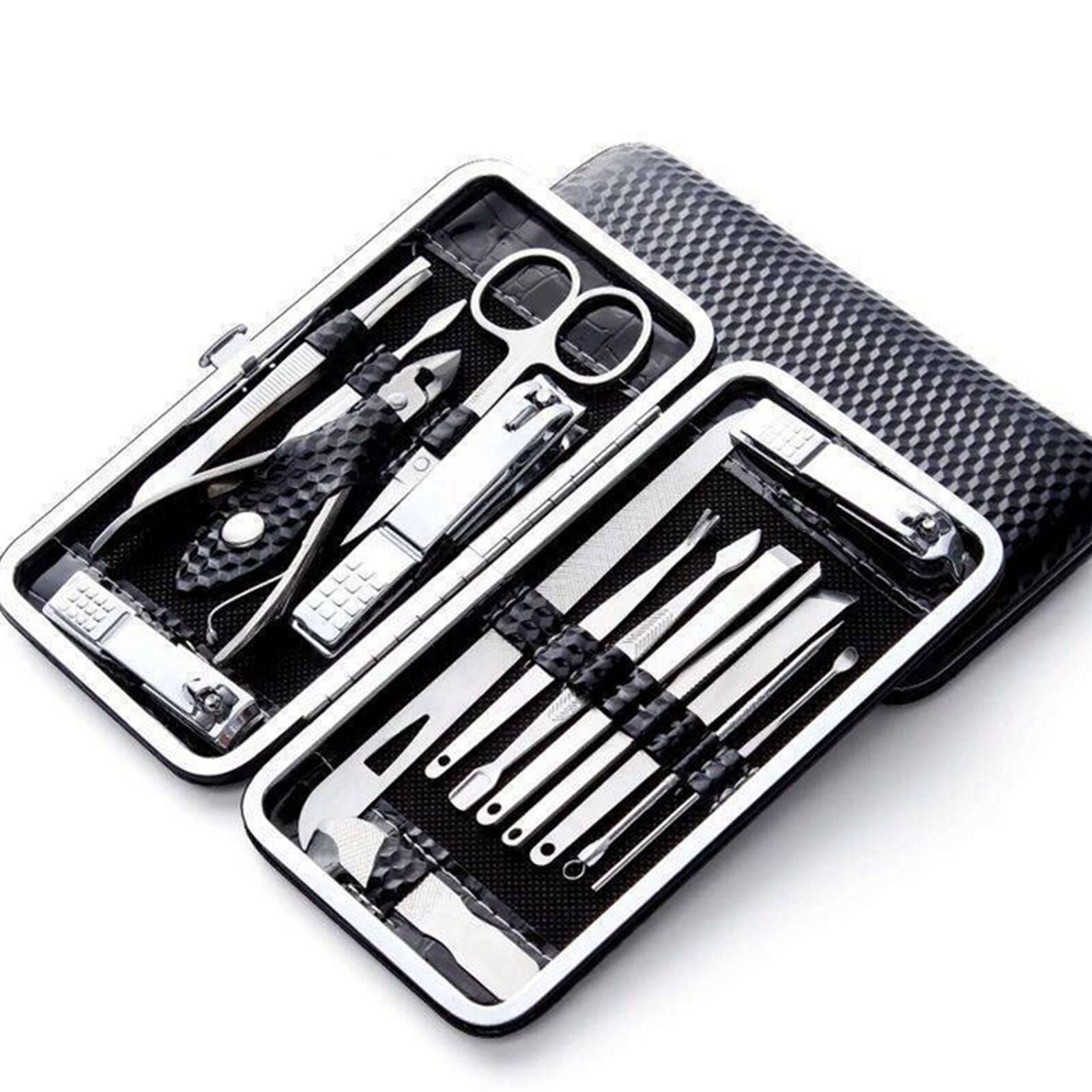 Manicure Pedicure Set Professional 16 in 1 Stainless Steel Nail Cutter Kit Tools