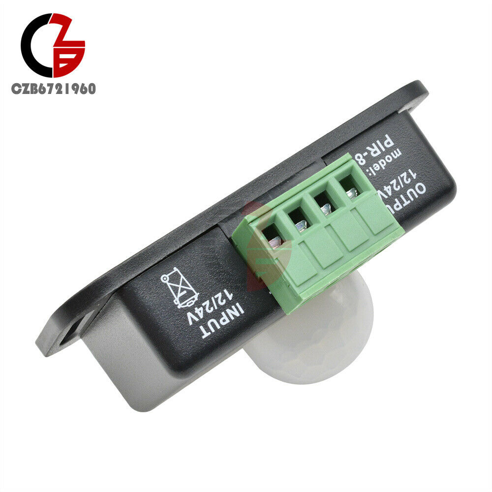 5pcs Automatic DC 12V-24V 8A Infrared PIR Motion Sensor Switch Fit For LED light