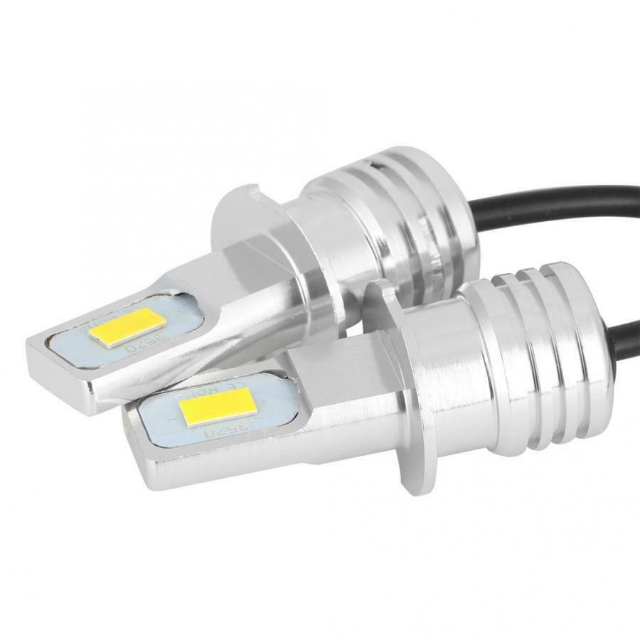 2pcs H3 LED Fog Light Bulbs Conversion Kit OEM Upgrade Lamp 35W 4000LM 6000K