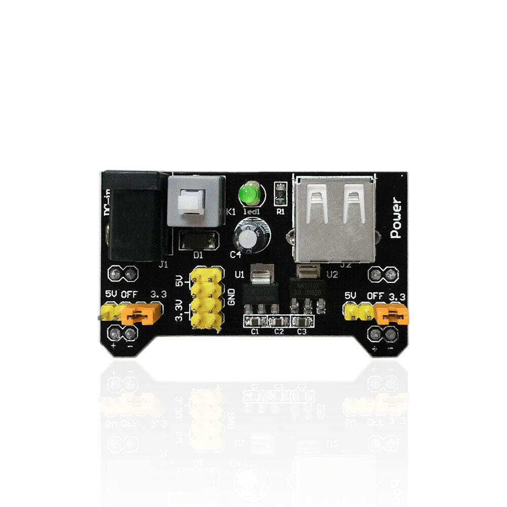 1PCS Board MB102 Breadboard Power Supply Module 3.3V/5V For Arduino CA New