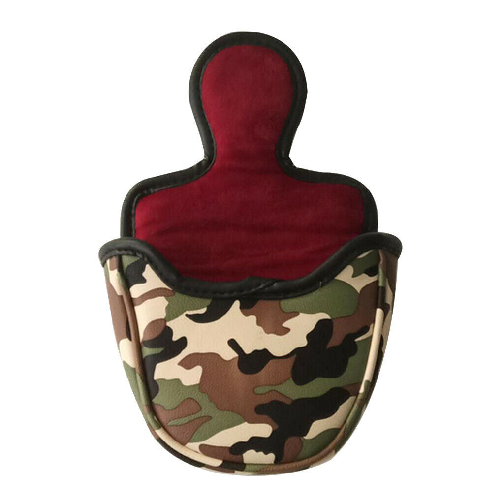 2 Pack Golf Headcover Head Covers Mallet Putter Golf Accessories Semicircle
