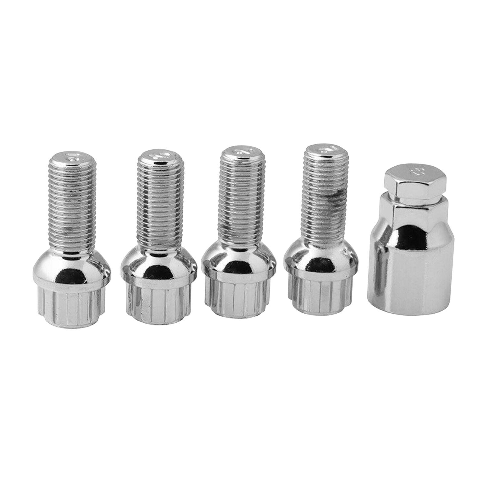 5pcs Wheel Locking Bolts Fit for VW GOLF Passat Scirocco Touran M14x1.5