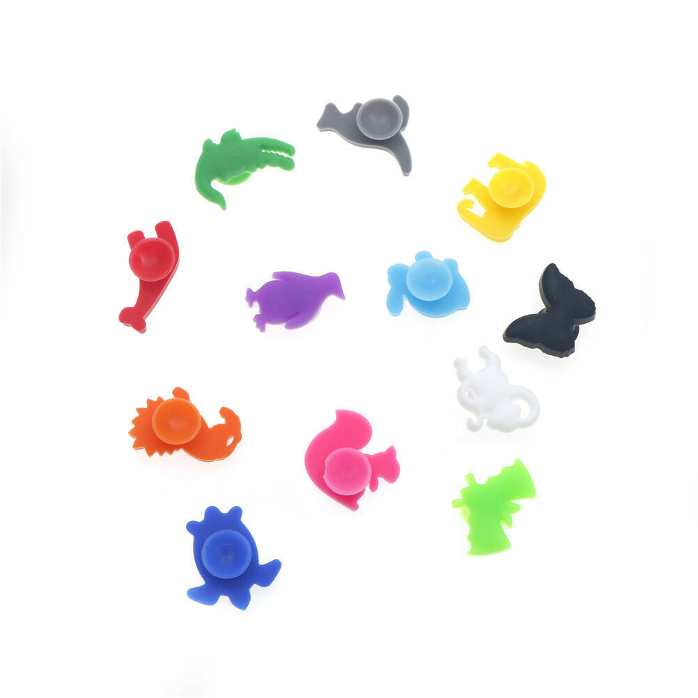 Animal Suction Cup Wine Glass Silicone Label Wine Glasses Recognizer Marke.l8