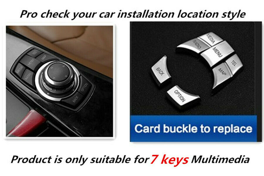 Multimedia Knob Cover Idrive Button For BMW E46 E39 E60 E90 F30 E36 F10 X5 E53