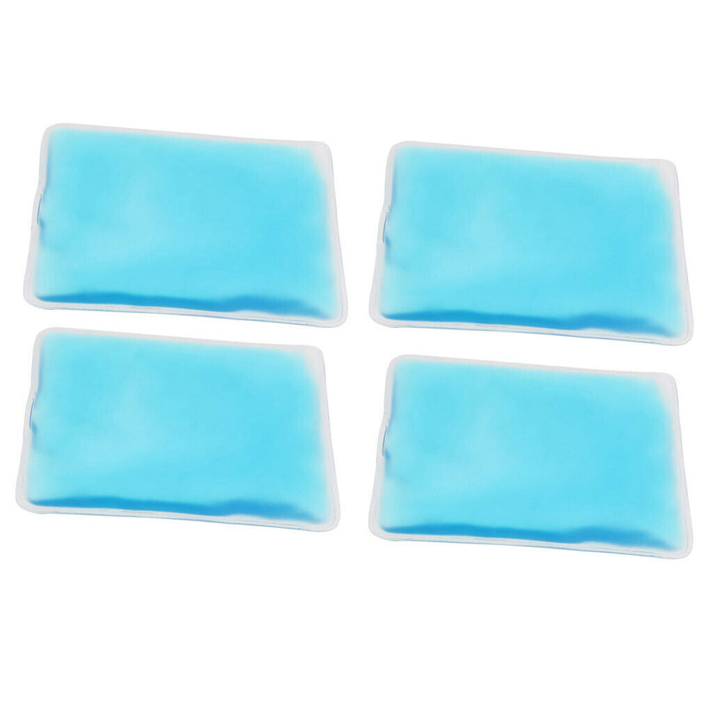 4 Packs Reusable Ice Pack Cold Bag for Sports Swelling Knee Back Pain Relief