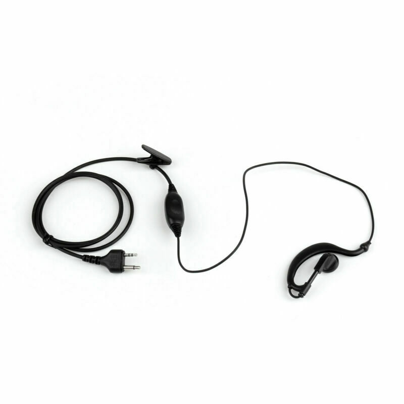 1x 2 Pin G-Shape Earpiece Headset Mic For Midland LXT535 LXT600 GXT300 Radio  B5