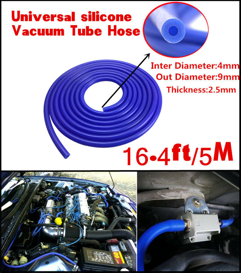 16.4ft 5 Meters Silicone Vacuum Tube Hose Silicon Tubing Silicon Blue Car Engine