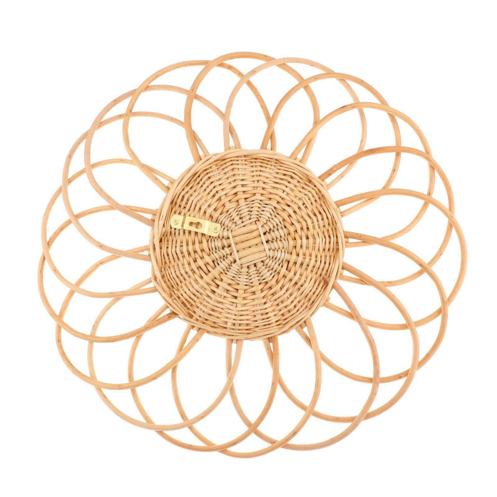 Round Wall Hanging Mirror Makeup Mirror Dressing Boho Mirror B Dia 40cm