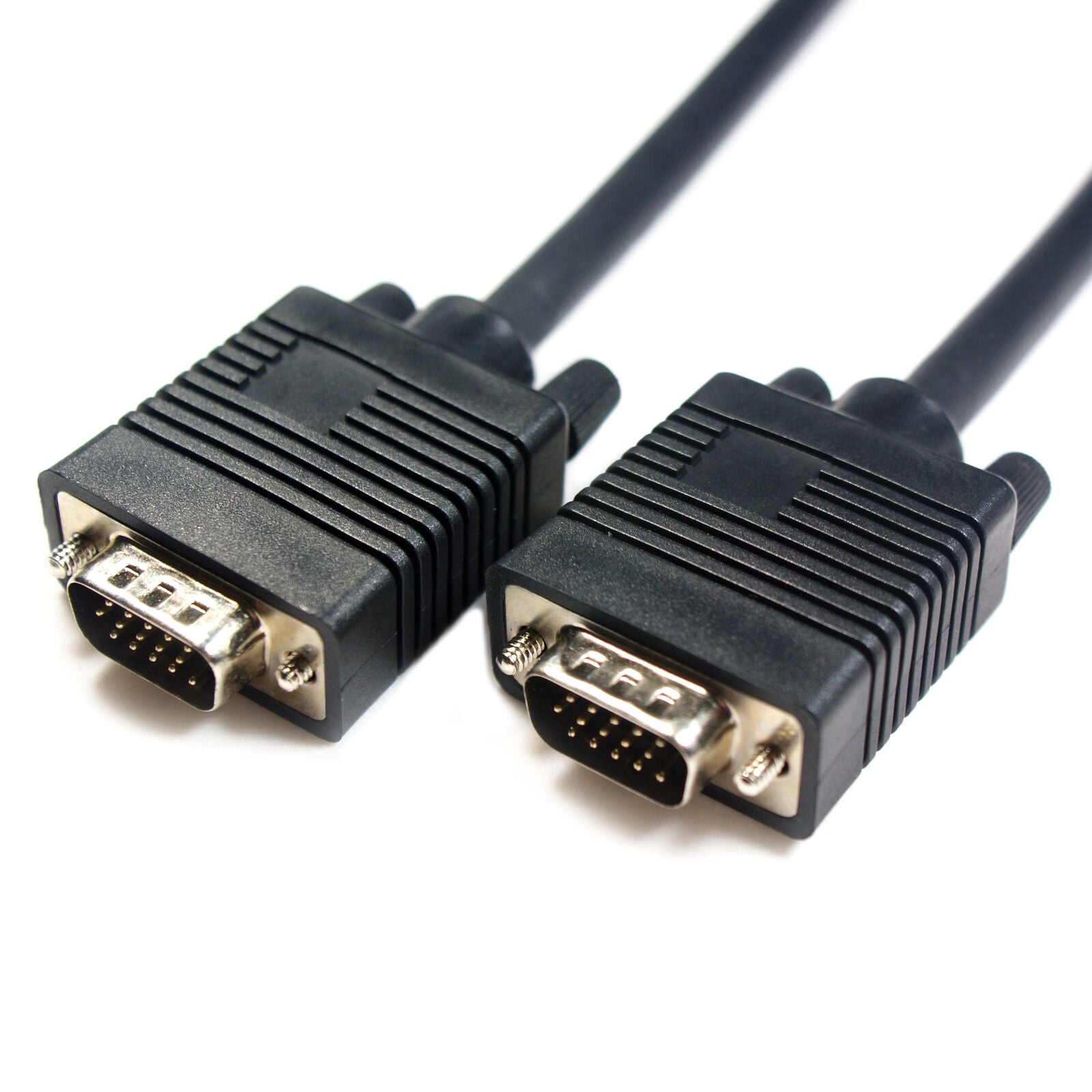 5M SUPER VGA SVGA MALE TO MALE CABLE LEAD 15 PIN PC LAPTOP MONITOR PROJECTOR