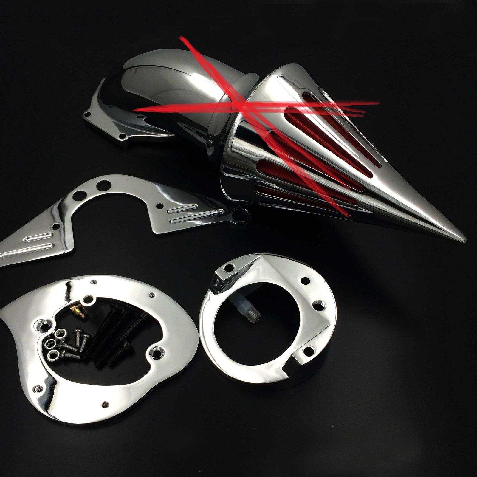 Chrome Air Cleaner kits for 1999-2012 Yamaha RoadStar 1600 XV1600A 1700 XV1700