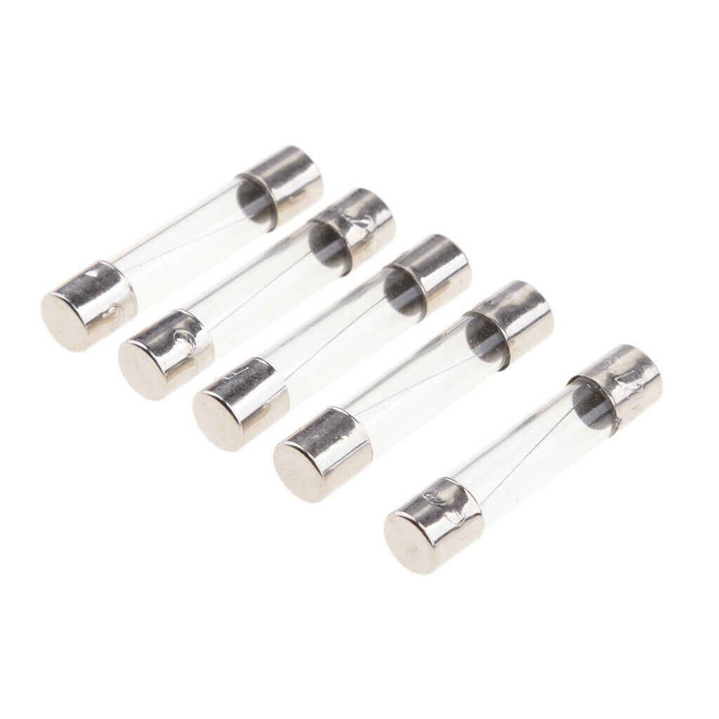5 Sets of AGC Glass Fuse  for 6x30 Mm Tube Fuses Quick Blow Car Accessories